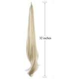 Soowee Long Synthetic Hair Extension Blonde Wrap Pony