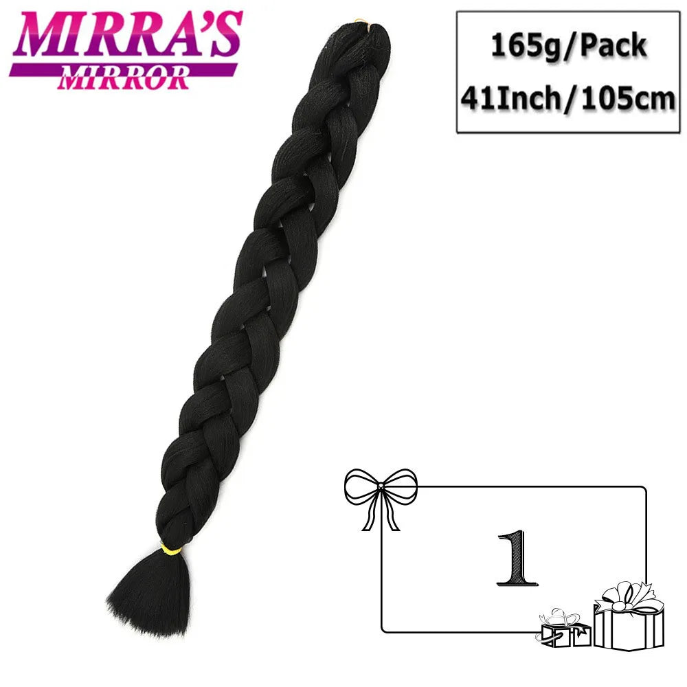 82 Inch Jumbo Box Braids Ombre Hair Extensions