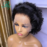 Short Pixie Bouncy Curly Bob Cut X Lace