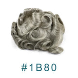 Natural Hairline Super Durable Mens Toupee Brown Blonde