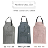 Adjustable Tattoo Apron With Neck Straps Tools Pockets