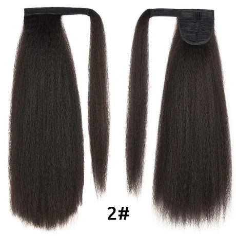 Hanne Yaki Straight Ponytail Hair Extensions For Black