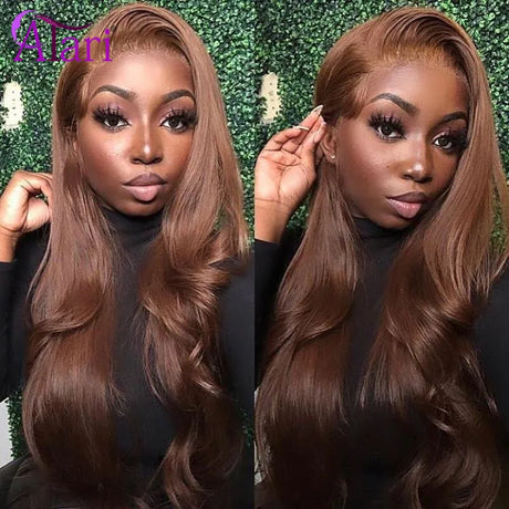 Copper Ginger Brown Body Wave Wigs Brazilian