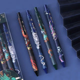 Cool Chinese Dragon Pattern Gel Pen Black