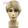 Synthetic Man Wigs Black Short Curly For Men