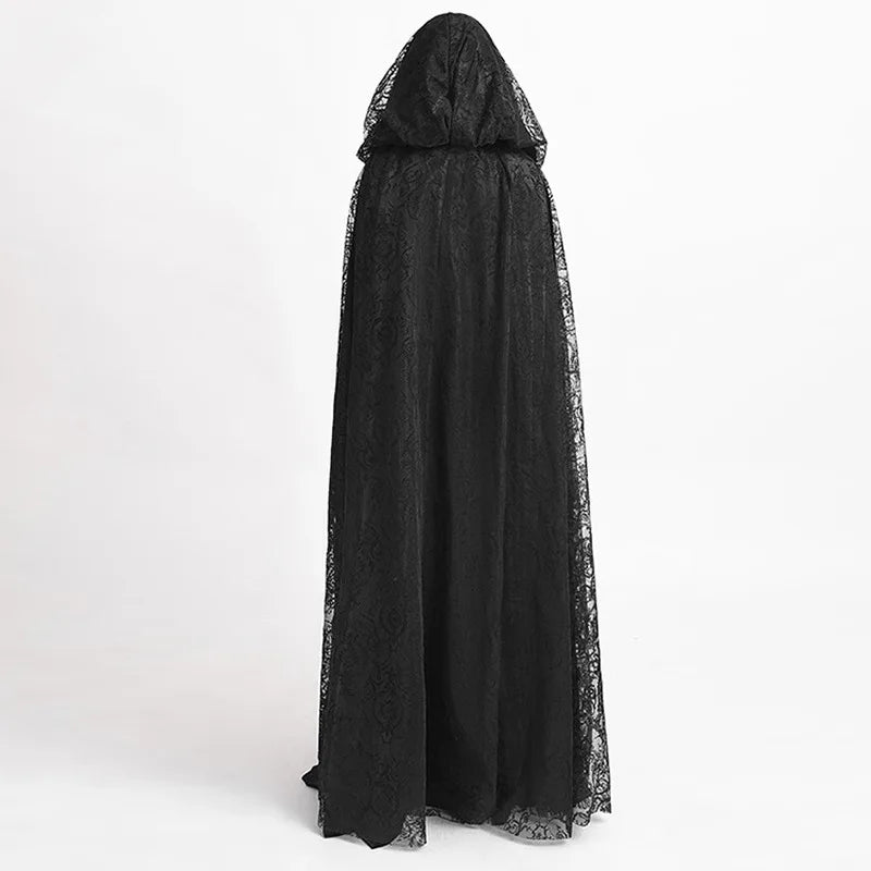 Court Vintage Lace Hooded Coat Hallowee Dress Punk