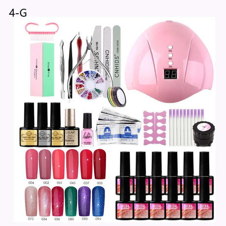 Manicure Set W Uv Led Lamp Dryer With