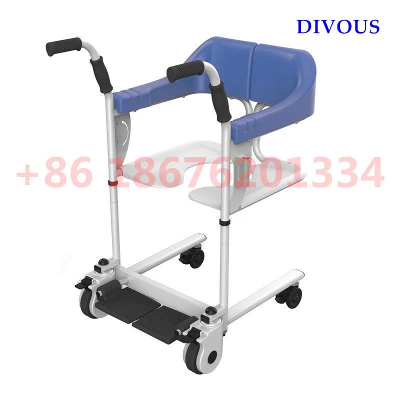 Nursing Solid Steel Column Patient Transfer Lift Wheelchair