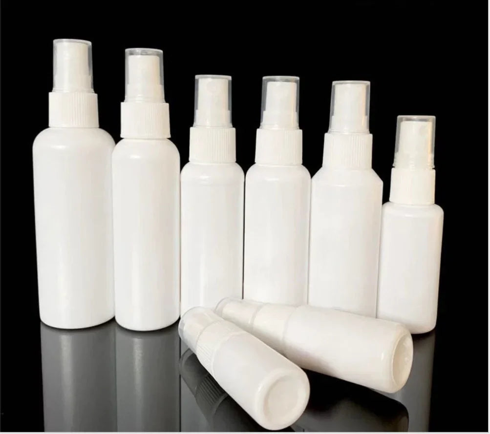 White Spray Bottle Empty Perfume Vial Refillable