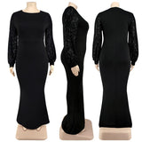 Women Long Sleeve Maxi Dresses Evening Ladies Sexy