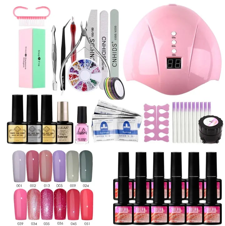 Manicure Set W Uv Led Lamp Dryer With