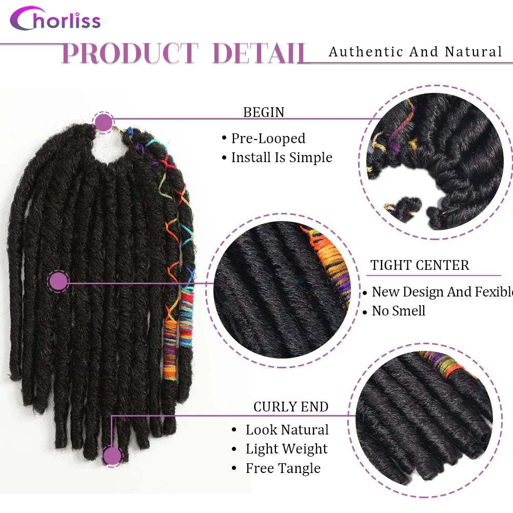 Jumbo Faux Locs Synthetic Crochet Braids Hair Extension