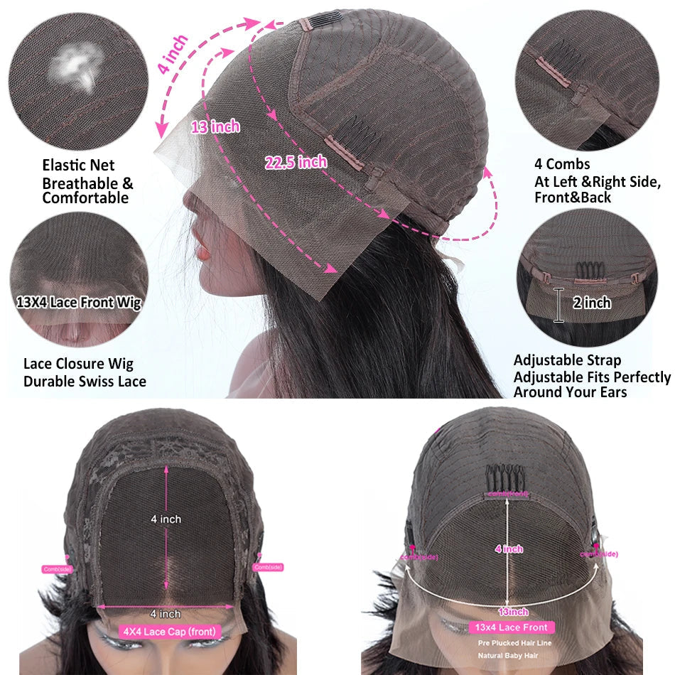 Transparent Lace Frontal Wig Kinky Curly Remy