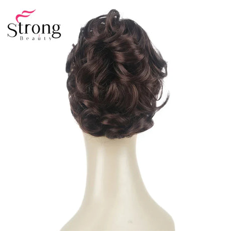 Strongbeauty Silver Short Natural Wave Ponytail Hair Extension