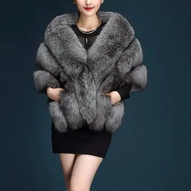 High Quality Faux Fur Wedding Shawl Soft Thick