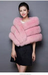 High Quality Faux Fur Wedding Shawl Soft Thick