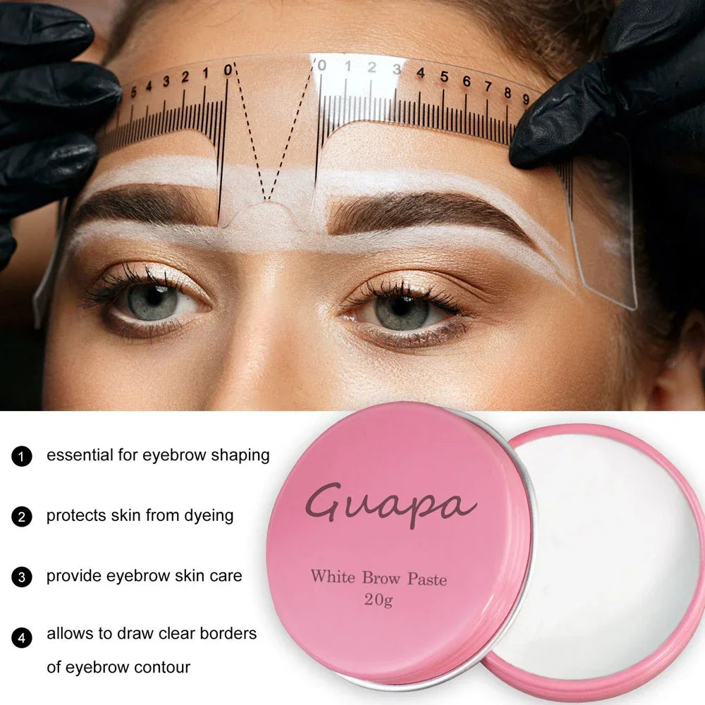 Highly Pigmented White Mapping Paste Microblading Eyebrows Shape