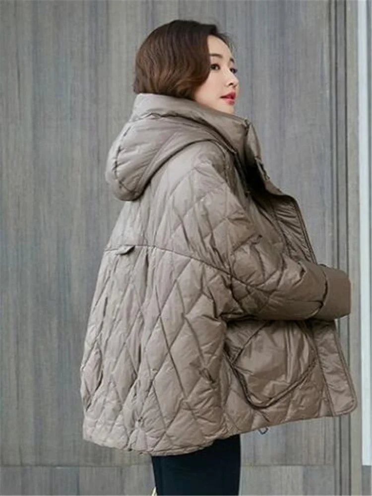 Hooded Warm Short Jacket Cotton Parka Korean Loose