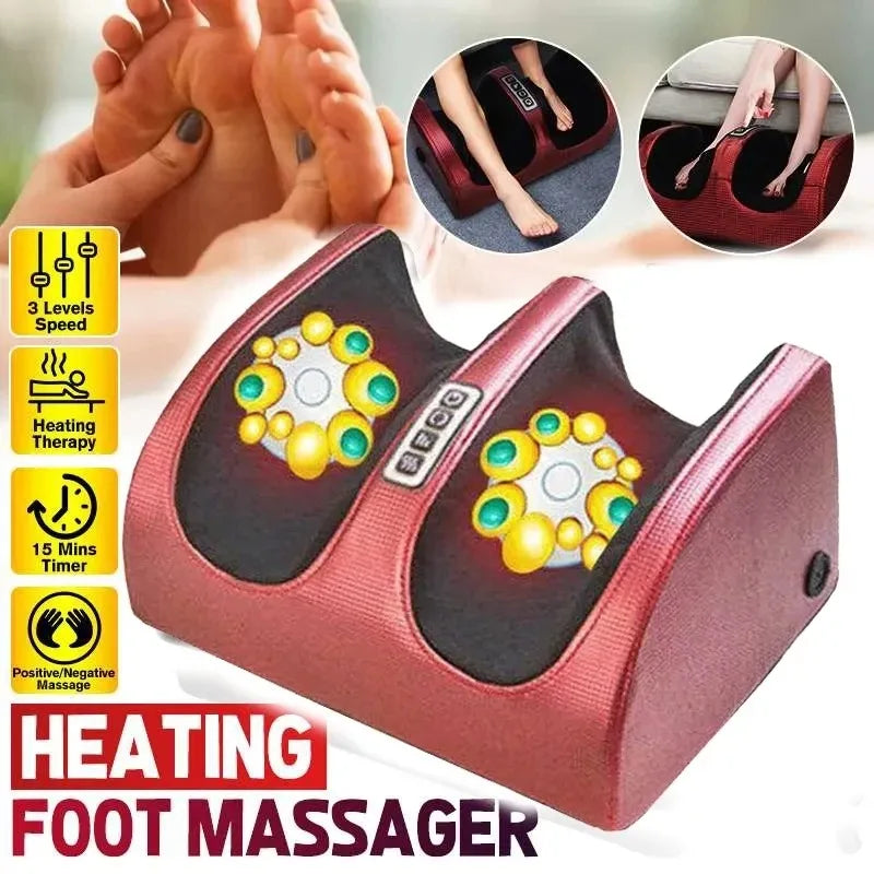 Hot Compression Electric Foot Massager Heating Therapy Shiatsu