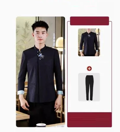 Hotel Attendant Work Clothes Short Sleeve Chinese Restaurant