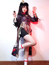 Hutao Cosplay Genshin Costume Impact Uniform Chinese Style