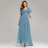 Icclek New Style Women V-Neck Chiffon Dress Wedding