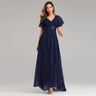 Icclek New Style Women V-Neck Chiffon Dress Wedding