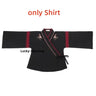 Japanese Dress Kimono Woman Black White Cat Embroidery