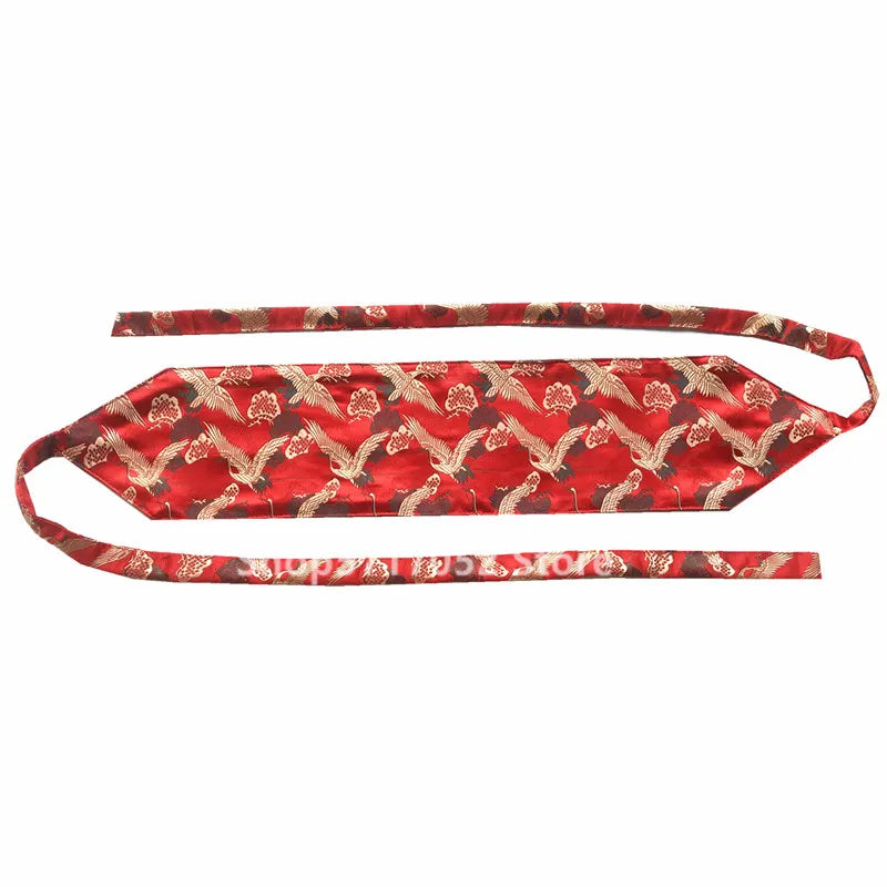 Japanese Embroidery Vintage Style Woman Kimono Belt Elastic