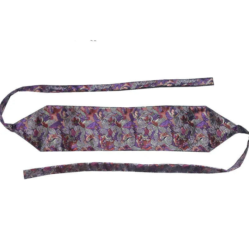 Japanese Embroidery Vintage Style Woman Kimono Belt Elastic