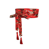 Japanese Embroidery Vintage Style Woman Kimono Belt Elastic