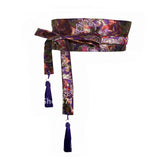 Japanese Embroidery Vintage Style Woman Kimono Belt Elastic