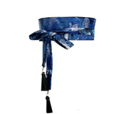 Japanese Embroidery Vintage Style Woman Kimono Belt Elastic