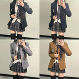 Japanese School Uniforms For Girl Autumn&Winter Multicolor Long