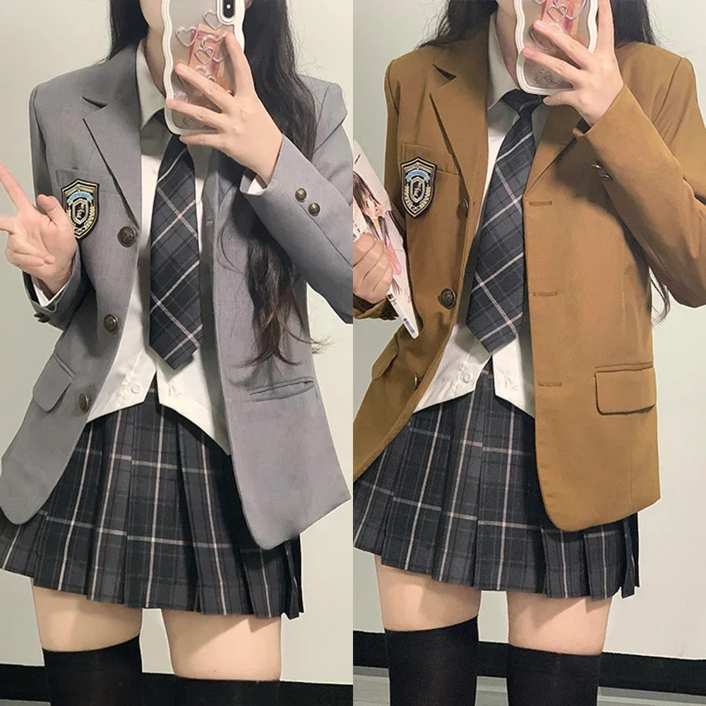 Japanese School Uniforms For Girl Autumn&Winter Multicolor Long
