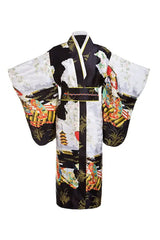 Japanese Traditional Yukata Kimono With Obi Vintage Women