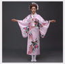 Japanese Traditional Yukata Kimono With Obi Vintage Women