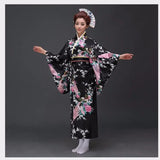 Japanese Traditional Yukata Kimono With Obi Vintage Women