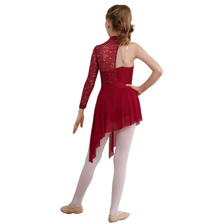 Kid Girls Modern Lyrical Dance Dress Figure Skating