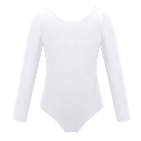 Kids Girls Ballet Leotards Gymnastics Costume Long Sleeve