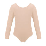 Kids Girls Ballet Leotards Gymnastics Costume Long Sleeve