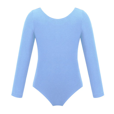 Kids Girls Ballet Leotards Gymnastics Costume Long Sleeve