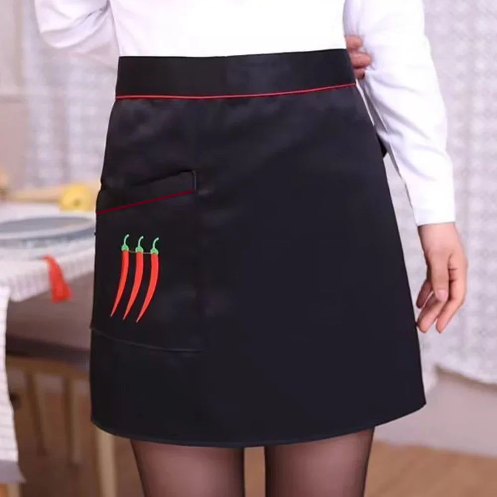 Kitchen Cooking Apron Work Dining Half-Length Long Waist