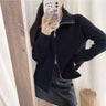 Knitted Cardigan Sweater Female Spring And Autumn Lapel