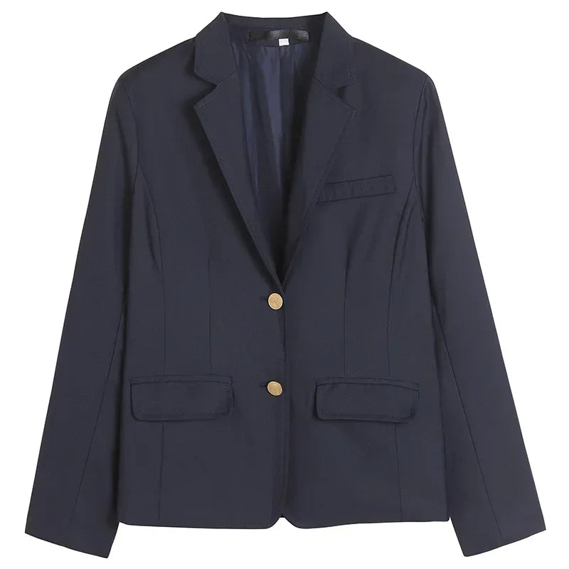 Korean School Uniform Navy Blue Blazer Japanese High