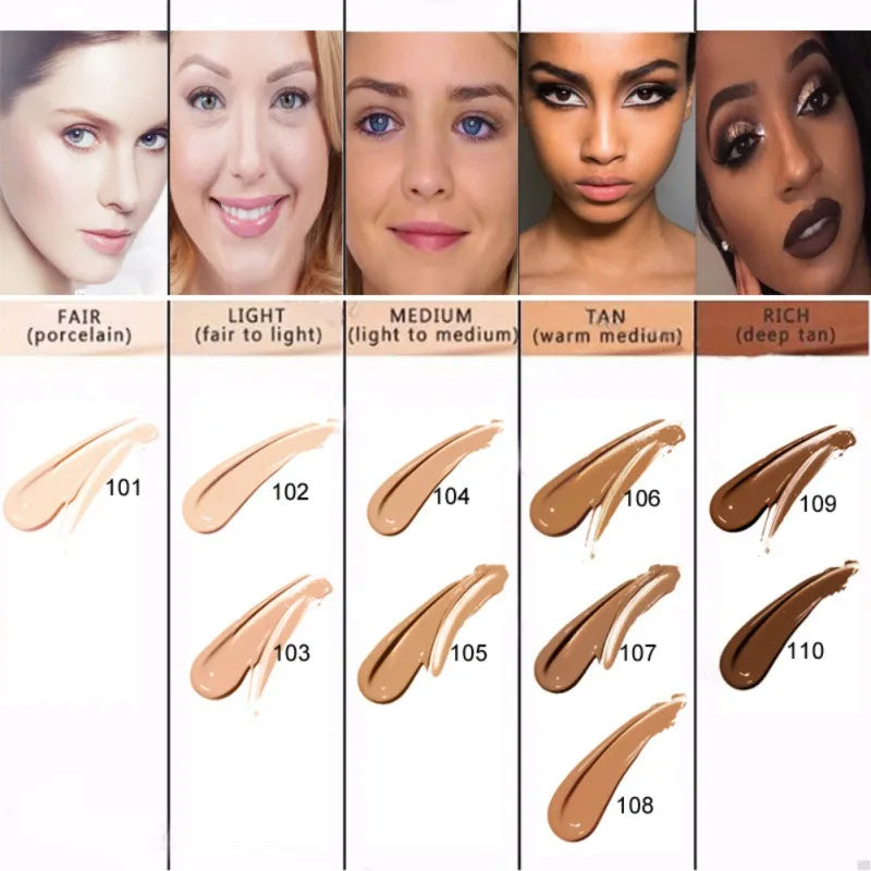 Liquid Foundation Concealer Face Naturally Flawless Matte Oil-Control