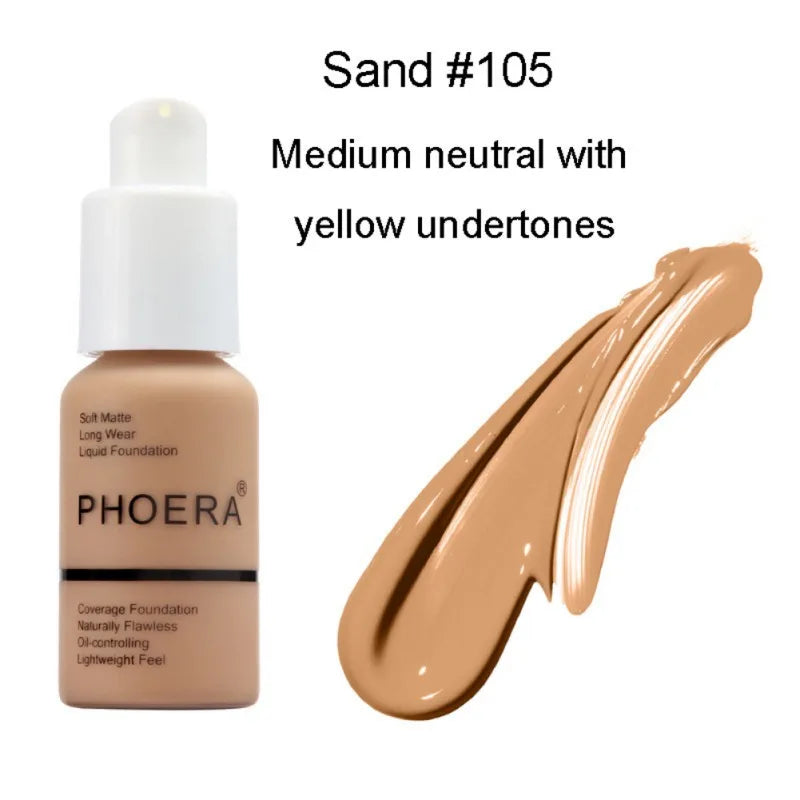 Liquid Foundation Concealer Face Naturally Flawless Matte Oil-Control