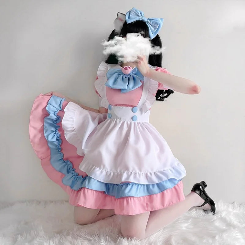 Lolita Dress Maid Dress Plus Skirt Cute Big