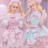 Lolita Sweet Cartoon Print Princess Dress Women Cute