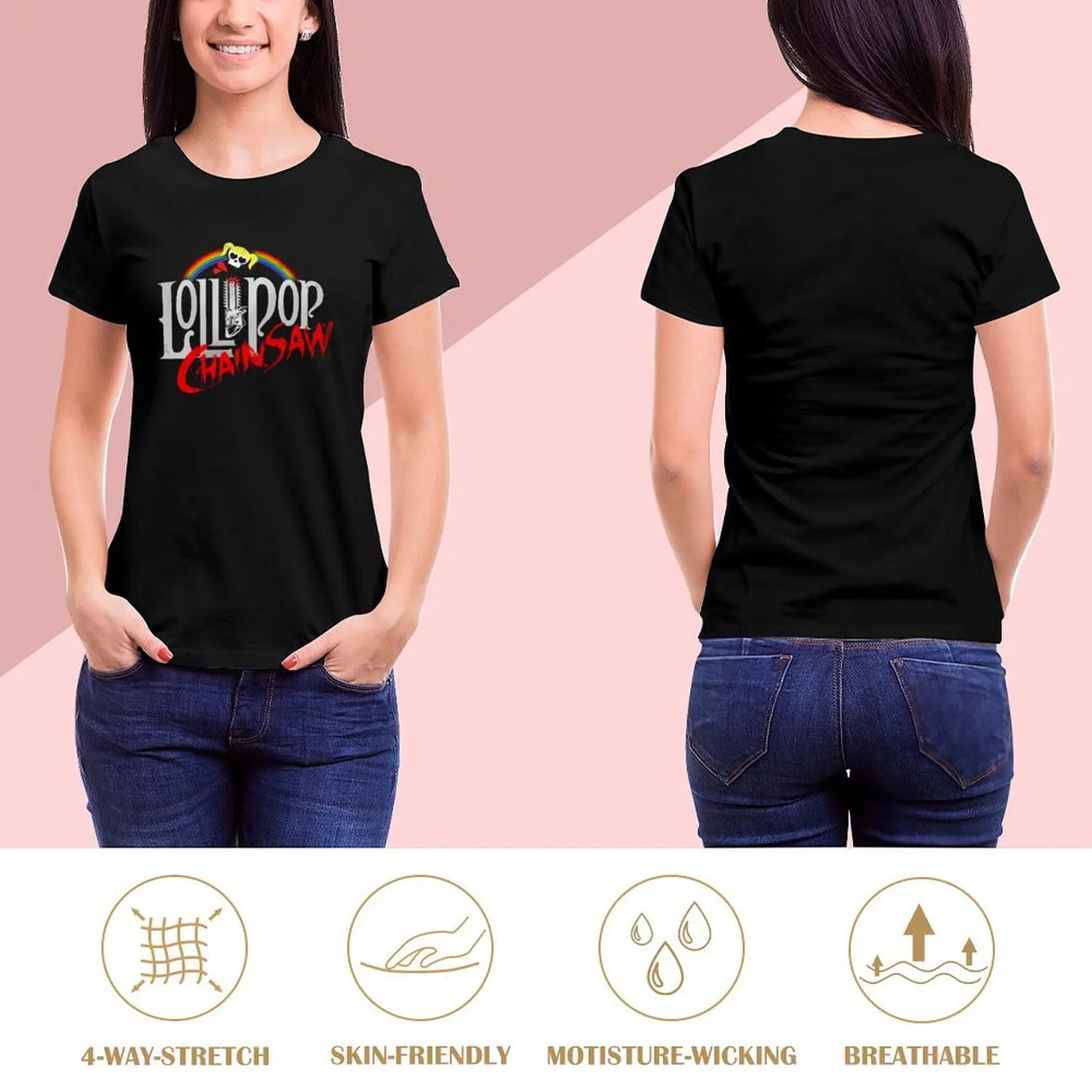 Lollipop Chainsaw T-Shirt Funny Vintage Clothes Women'S Clothing